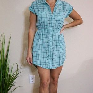Green Summer Dress 100% Cotton